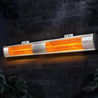 Devanti Electric Infrared Heater Outdoor Radiant Strip Heaters Halogen 3000W New Arrivals Kings Warehouse 
