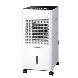 Devanti Evaporative Air Cooler Conditioner Portable 6L Cooling Fan Humidifier Air Conditioners Kings Warehouse 