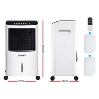 Devanti Evaporative Air Cooler Conditioner Portable 8L Cooling Fan Humidifier New Arrivals Kings Warehouse 