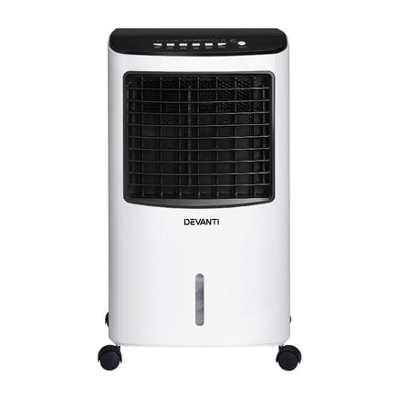 Devanti Evaporative Air Cooler Conditioner Portable 8L Cooling Fan Humidifier New Arrivals Kings Warehouse 