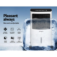 Devanti Evaporative Air Cooler Conditioner Portable 8L Cooling Fan Humidifier New Arrivals Kings Warehouse 