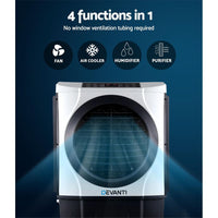 Devanti Evaporative Air Cooler Industrial Conditioner Commercial Fan Purifier Air Conditioners Kings Warehouse 
