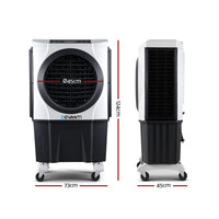 Devanti Evaporative Air Cooler Industrial Conditioner Commercial Fan Purifier Air Conditioners Kings Warehouse 