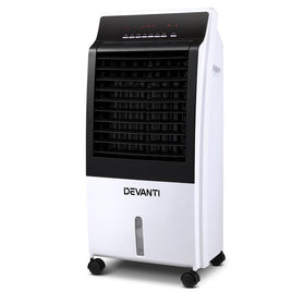Devanti Evaporative Air Cooler Potable Fan Cooling Remote Control LED Display Kings Warehouse 