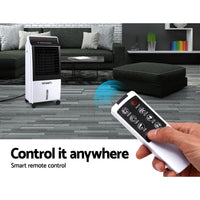 Devanti Evaporative Air Cooler Potable Fan Cooling Remote Control LED Display Kings Warehouse 