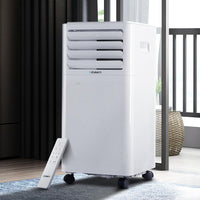 Devanti Portable Air Conditioner Cooling Mobile Fan Cooler Dehumidifier White 2000W New Arrivals Kings Warehouse 