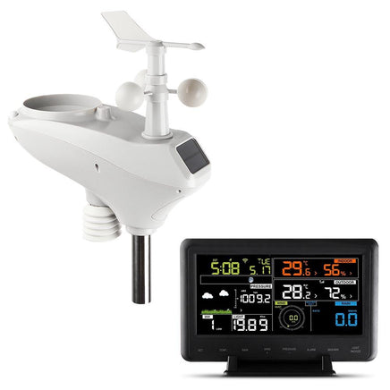 Devanti Wireless WiFi Professional Weather Station Solar Sensor LCD UV Light Others Kings Warehouse 