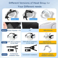 DEVASO Adjustable Head Strap for Playstation VR2, Reduced Pressure Lightweight Kings Warehouse 