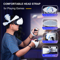 DEVASO Adjustable Head Strap for Playstation VR2, Reduced Pressure Lightweight Kings Warehouse 