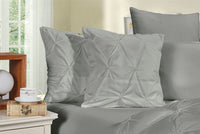 Diamond Pintuck Premium Ultra Soft Cushion Covers 2-Pack - Grey Kings Warehouse 
