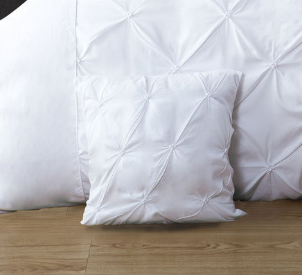 Diamond Pintuck Premium Ultra Soft Cushion Covers 2-Pack - White Kings Warehouse 