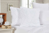 Diamond Pintuck Premium Ultra Soft Cushion Covers 2-Pack - White Kings Warehouse 