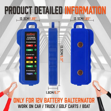 Digital 12V Alternator Battery Tester Car Load Tester Automotive Voltage Check Kings Warehouse 