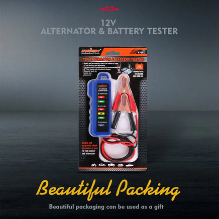 Digital 12V Alternator Battery Tester Car Load Tester Automotive Voltage Check Kings Warehouse 