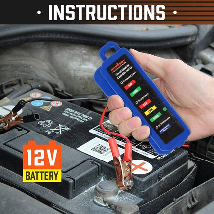 Digital 12V Alternator Battery Tester Car Load Tester Automotive Voltage Check Kings Warehouse 