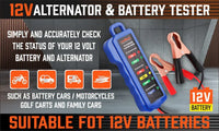 Digital 12V Alternator Battery Tester Car Load Tester Automotive Voltage Check Kings Warehouse 