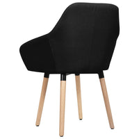 Dining Chairs 2 pcs Black Fabric dining Kings Warehouse 