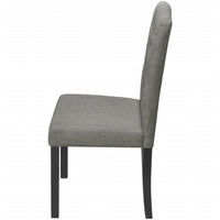 Dining Chairs 2 pcs Grey Fabric dining Kings Warehouse 