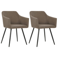 Dining Chairs 2 pcs Taupe Fabric Kings Warehouse 