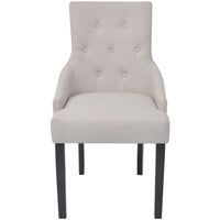Dining Chairs 4 pcs Cream Grey Fabric Kings Warehouse 