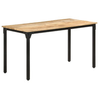 Dining Table 140x70x76 cm Rough Mango Wood dining Kings Warehouse 