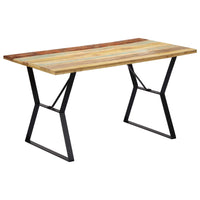 Dining Table 140x80x76 cm Solid Reclaimed Wood Kings Warehouse 