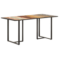Dining Table 160 cm Solid Reclaimed Wood dining Kings Warehouse 