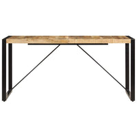 Dining Table 160x80x75 cm Solid Mango Wood Kings Warehouse 