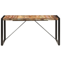 Dining Table 160x80x75 cm Solid Reclaimed Wood Kings Warehouse 