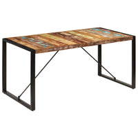 Dining Table 160x80x75 cm Solid Reclaimed Wood Kings Warehouse 