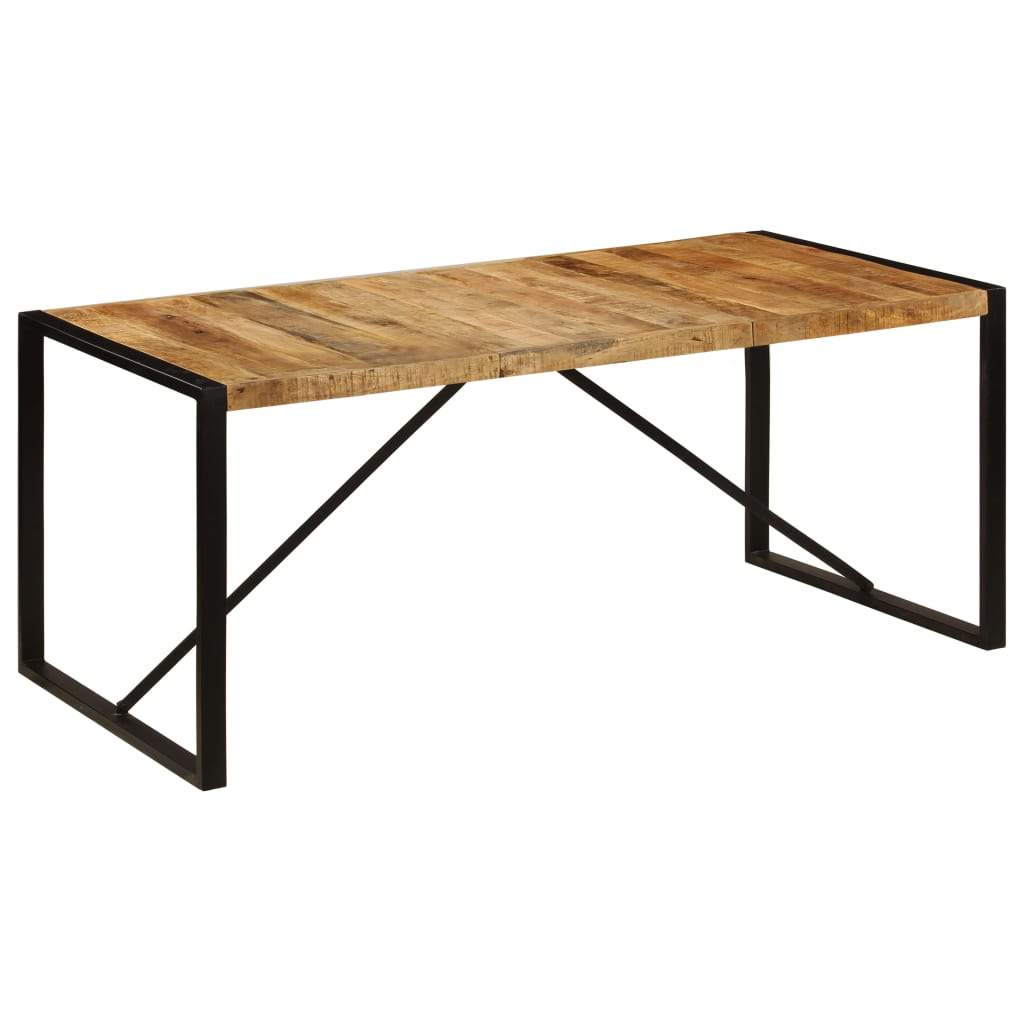 Dining Table 180x90x75 cm Solid Mango Wood Kings Warehouse 