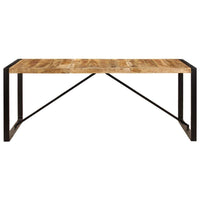 Dining Table 200x100x75 cm Solid Mango Wood Kings Warehouse 