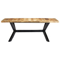 Dining Table 200x100x75 cm Solid Mango Wood Kings Warehouse 