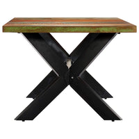 Dining Table 200x100x75 cm Solid Reclaimed Wood Kings Warehouse 