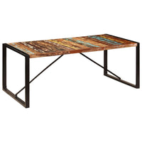Dining Table 200x100x75 cm Solid Reclaimed Wood