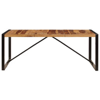 Dining Table 200x100x75 cm Solid Sheesham Wood Kings Warehouse 