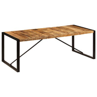 Dining Table 220x100x75 cm Solid Mango Wood Kings Warehouse 