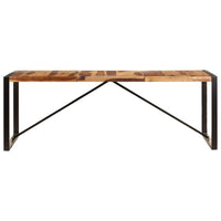 Dining Table 220x100x75 cm Solid Sheesham Wood Kings Warehouse 