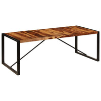 Dining Table 220x100x75 cm Solid Sheesham Wood Kings Warehouse 