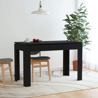 Dining Table Black 120x60x76 cm