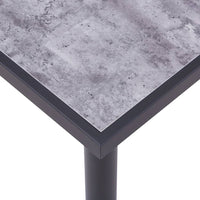 Dining Table Black and Concrete Grey 200x100x75 cm MDF Kings Warehouse 