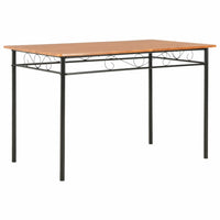 Dining Table Brown 120x70x75 cm MDF Kings Warehouse 