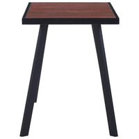Dining Table Dark Wood and Black 120x60x75 cm MDF Kings Warehouse 