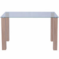 Dining Table Glass 120x60x75 cm Kings Warehouse 