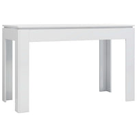 Dining Table High Gloss White 120x60x76 cm Kings Warehouse 