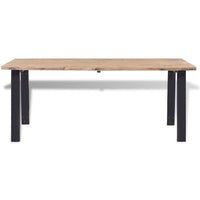 Dining Table Solid Acacia Wood 170x90x75 cm Kings Warehouse 