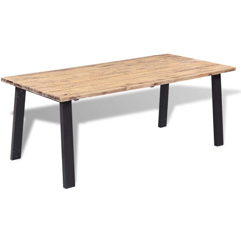 Dining Table Solid Acacia Wood 170x90x75 cm Kings Warehouse 