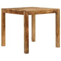 Dining Table Solid Mango Wood 82x80x76 cm Kings Warehouse 