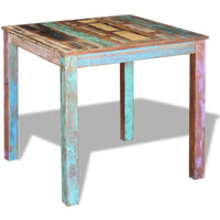 Dining Table Solid Reclaimed Wood 80x82x76 cm Kings Warehouse 