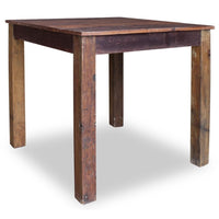 Dining Table Solid Reclaimed Wood 82x80x76 cm Kings Warehouse 